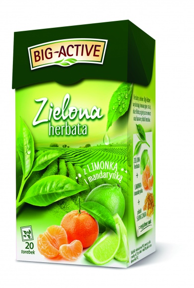 NOWOŚĆ wśród Zielonych Herbat od Big-Active Zdrowie, BIZNES - Big-Active prezentuje nowe warianty ekspresowych herbat zielonych w egzotycznych połączeniach smakowych