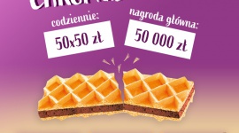 Został tydzień, by „Chrupnąć kasę” w loterii wafli Familijnych Zdrowie, BIZNES - Jeszcze tylko przez tydzień, do 31 lipca, wszyscy którzy kochają wafle Familijne mają szansę wygrać atrakcyjne nagrody w loterii marki, realizowanej pod hasłem „Chrupnij Kasę!”. Nagrodą główną w wielkim finale jest 50.000 złotych. Losowanie zbliża się wielkimi krokami!