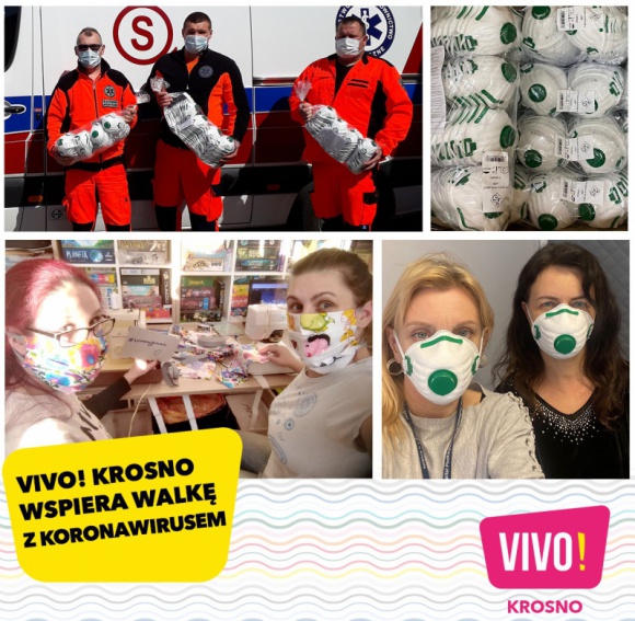 VIVO! Krosno wspiera medyków oraz lokalną społeczność w walce z koronawirusem Zdrowie, BIZNES - VIVO! Krosno aktywnie wspiera służby medyczne oraz wolontariuszy w walce z koronawirusem. W tym trudnym czasie Centrum Handlowe stara się wspomagać lokalnych bohaterów z Fundacji Lanka, Pogotowia Ratunkowego oraz Wojewódzkiego Szpitala Podkarpackiego w Krośnie.